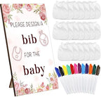 Panitay 43 Pcs Baby Shower Games Design a Bib, 12 Markers, Flower by Panitay
