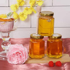 4 oz 30 Pack Mini Glass Honey Jars with Wood Dippers & Gold Lids - Image 5