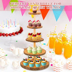 5-Tier Rustic Wooden Cupcake Stand - Large Capacity Display Stand for Woodland Baby Showers, Weddings, Birthdays, Parties, and Farmhouse Decor. - Image 6