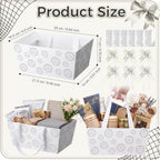 Funnymoom 12 Pcs Empty Volleyball Gift Baskets with Cellophane Bags & Bows - Image 3