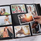 RECUTMS Photo Album 600 Pockets 4x6 Picture Memory Book Leather Cover Gold - Image 5