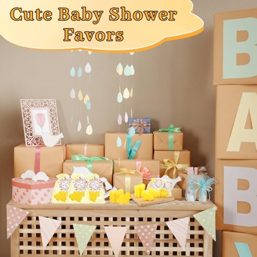 50 Sets Bee Themed Soap Bulk Baby Shower Return Gifts Including Mini Bee Handmade Soaps with Thank You Tags and Organza Bags Gender Reveal Party Favor for Guests Birthday Decorations - Image 6
