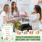 Fennoral 67 PCS Fun Baby Shower Games Sign Kit DIY Coloring Blocks - Image 7