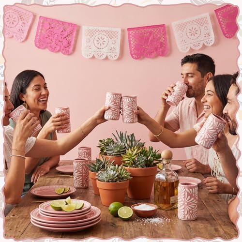 Cielito Lindo Party Favors, 24 Set, Pink, Handleless - Image 5