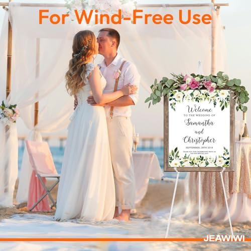 JEAWIWI 8 Pcs Lightweight Easel Stand, 66 Inch, White, with Portable Bags - Image 6