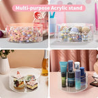 NPPLUS 3 Pcs Acrylic Round Cake Stand with Lid, Clear Fillable Cake Tier - Image 7