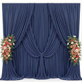 20x15ft Navy Blue Backdrop Curtains for Parties Wrinkle Free Fabric Backdrop Curtain Birthday Photo Drapes Backdrop for Wedding Baby Shower Bridal Photo Shoot Photography Back Drop 4 Panels 5x15FT by Suppromo