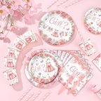 Mimorou 300 Pcs Gender Reveal Party Supplies She or He Tableware Set - Image 4