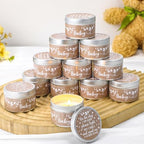 MTLEE Kraft Paper 24 Pcs Baby Shower Party Favors Candles Lavender Scented Baby Shower Favors for Guests Rustic Tealights Candles Gender Reveal Return Gifts(Khaki, 1.2 oz) - Image 5