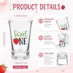 Pickmesh 25 Set Strawberry Shot Glasses Bottle Opener Keychain Baby Shower - Image 3