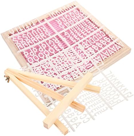 Pink Felt Letter Board Double-sided with Wooden Frame by UTHCLO