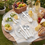 Supernal Silver Plastic Silverware Set Heavy Duty Vintage 120Guests Wedding - Image 3