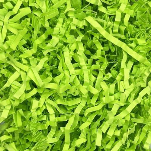 Tisspoms 10LB Fluorescent Green Crinkle Cut Paper Shred Filler by Tisspoms