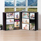 Large Photo Album Self Adhesive 4x6 5x7 3x5 8x10 Scrapbook Magnetic Album DIY Scrap Book Length 13 x Width 12.8 (Inches) 120 Black Sticky Pages Linen Cover DIY Photo Album(White) - Image 3