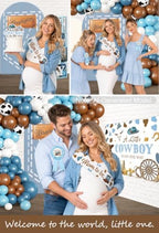 298pcs Cowboy Baby Shower Decorations for Boy, All-in-1 set, 25 Guests - Image 7