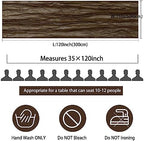 35x120 Inch Brown Cheesecloth Table Runner Rustic Fall Wedding Party Decor - Image 2