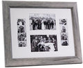 Creative Picture Frames 2-46-11X14Dw-W Driftwood Event Photo Booth Frame Holds 2-4 By 6 And 2-2 By 6-Inch Photographs With White Collage Mat And Stand by CreativePictureFrames