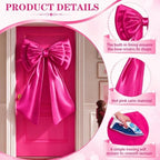 Sosation Hot Pink Large Bow Decor Big Bow for Backdrop 24x43 in - Image 3