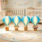 Palmhill 8 Sets 11.8" Hot Air Balloon Decorations Lanterns With Led Light - Image 6