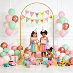 6.6FT Arch Backdrop Stand,Balloon Arch Stand Wedding Back Drop Arch Stand - Image 3