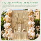 10ftx14ft Champagne Backdrop Curtain for Wedding Parties - Image 2