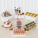 Large Buffet Risers & Display Stands, Clear, 16" 16" 16", 3 Sets - Image 3