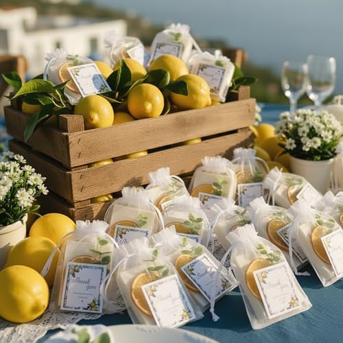 Leelosp 50 Set Mini Lemon Soap Favors for Baby Shower Bridal Wedding - Image 4