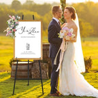 Heavy Duty Large Easel Stand for Mirror Display Wedding Sign(Black 47'') - Image 6