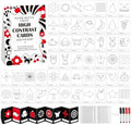 Sinload 57 Pcs Baby DIY High Contrast Card Games Set, Red,Black by Sinload