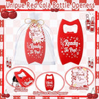 Domensi 50 Set She's Ready to Pop Bottle Openers, Baby Shower Favors for Guests, Retro Soda Bottle Opener Return Gifts with Organza Bags and Thank You Tags for Baby Shower Decorations - Image 3