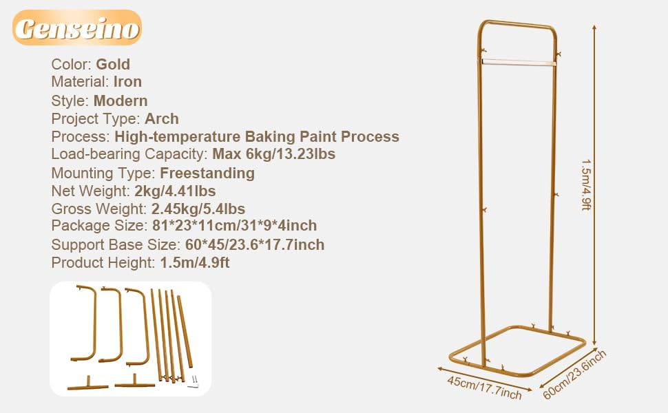 DIY Wedding Sign Stand, Welcome Wedding Sign with Stand Portable Display Stand Gold Large 4.9 Feet Tall Welcome Arch Sign Frame with Round Corners, Welcome Party Sign Stand for Party Home Decor - Image 2