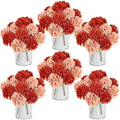 6 Set Terracotta Pre-Made Flower Table Centerpieces for Fall Decor by SEKNHOP
