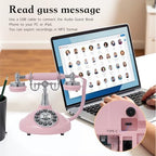 Audio Guest Book Wedding Phone,Audio Guestbook Phone Vintage Style Audio Message Voicemail for Graduation Retirement Party Birthdays Baby Shower Special Occasions (Pink) - Image 5