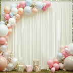 20×12ft Wrinkle Free Ivory Backdrop Curtain for Wedding Parties, 4 Panels 5×12ft Long Soft Silky Polyester Backdrop Drapes Cream Photo Back Drop Curtains for Party Photography Background Cloth - Image 6