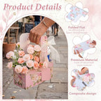Epakh 48 Pack Floral 2 Cup Drink Carrier with Handle, Gift Holder - Image 2