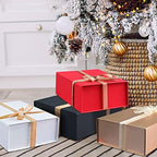 LIFELUM Red Magnetic Gift Box for Christmas Presents, 13.85"x8.35"x4.45" - Image 6