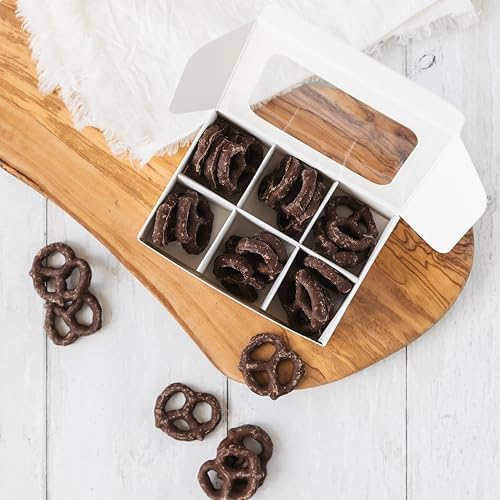 25 pcs Kraft Mini Truffle Box for 6 treats with Window and Dividers, Bakery Boxes, 5 x 3.5 x 1.57 Inches VERY SMALL Baking Boxes, Square Truffles Box Decorating Supplies for Gift Giving - Image 6