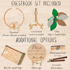 Wedding Guest Book Alternative Tree, Wooden Leaf Drop Box, Rustic Decor - Image 6