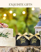 EQOREIIN 100 Pack Small Thank You Gift Bags with Ribbon, 4.5x1.8x3.9 Inches - Image 4