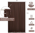 50ft x 10ft Wrinkle Free Brown Wedding Backdrop Curtains for Party Bridal Shower Reception Decorations Brown Fabric Curtain Backdrops Drapes for Photography Baby Shower Birthday Background - Image 5