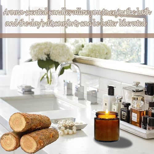 24 Pcs 4 Oz Mini Soy Candles,Mahogany & Teakwood Scented Candles Set,Bulk Aromatherapy Candle,Suitable as Gifts or Souvenirs for Occasions Such as Birthdays and Weddings. - Image 4