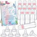 TrelaCo Mermaid Cool Baby Shower Games Bottle Chug Sign Wooden Mermaid Theme Gift Sets Gender Reveal Party Favors and 12 Pcs Baby Bottle Shower Favor for Games Gender Reveal by TrelaCo