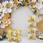 Thyle 12 Pcs Baby Balloon Boxes with 99 Letters for Baby Shower, Gold - Image 5