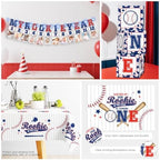 cocomigo Rookie Year 1st Birthday Decorations, All-in-One Set for 24 Guests - Image 6