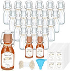 Queekay 20 Pack Mini Swing Top Glass Bottles by Queekay