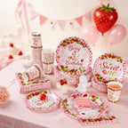 Berry First Birthday Strawberry Party Supplies for 50 Guests - Image 3