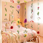 Livole 6Pcs 36Ft Wildflower Garland with Bow Hanging Flower Wall Backdrop - Image 6