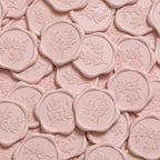 50 Pack Blush Pink Floral Vellum Jackets& Eucalyptus Wax Seal Stickers - Image 7