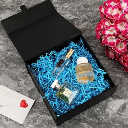 5 Pcs Black Gift Box 8x8x4 Inches Small Gift Boxes for Presents with Magnetic Closure Lid Luxury Collapsible Gift Box Bridesmaid, Wedding, Birthday Boxs for Gift Packaging - Image 3