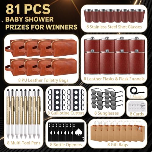 81 Pcs Baby Shower Prizes for Men, Groomsmen Gifts Wedding Party - Image 3